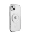 Apple İphone 14 Plus Kılıf Magneticsafe Lazer Silikon - Gümüş