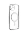 Apple İphone 14 Plus Kılıf Magneticsafe Lazer Silikon - Gümüş
