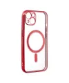Apple İphone 14 Plus Kılıf Magneticsafe Lazer Silikon - Kırmızı