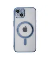 Apple İphone 14 Plus Kılıf Magneticsafe Lazer Silikon - Sierra Blue
