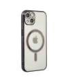 Apple İphone 14 Plus Kılıf Magneticsafe Lazer Silikon - Siyah