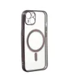 Apple İphone 14 Plus Kılıf Magneticsafe Lazer Silikon - Siyah