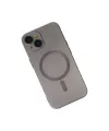 Apple İphone 14 Plus Kılıf Moshi Lens Magneticsafe Silikon - Füme