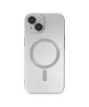 Apple iPhone 14 Plus Kılıf Moshi Lens Magneticsafe Silikon - Gümüş
