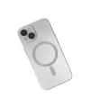 Apple İphone 14 Plus Kılıf Moshi Lens Magneticsafe Silikon - Gümüş