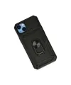 Apple İphone 14 Plus Kılıf Pars Lens Yüzüklü Silikon - Siyah