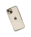 Apple İphone 14 Plus Kılıf Razer Lensli Silikon - Gümüş