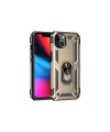 Apple iPhone 14 Plus Kılıf Sofya Yüzüklü Silikon Kapak - Gold