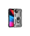 Apple İphone 14 Plus Kılıf Sofya Yüzüklü Silikon Kapak - Gümüş