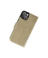 Apple iPhone 14 Plus Kılıf Trend S Plus Kapaklı Kılıf - Gold