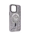 Apple İphone 14 Pro Kılıf Apollo Magneticsafe Desenli Kapak - Apollo Mor - 5