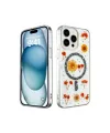 Apple İphone 14 Pro Kılıf Daisy Simli Magsafe Kapak - Siyah
