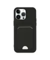 Apple İphone 14 Pro Kılıf Kelvin Kartvizitli Silikon - Siyah