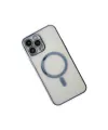Apple İphone 14 Pro Kılıf Magneticsafe Lazer Silikon - Sierra Blue