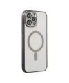 Apple İphone 14 Pro Kılıf Magneticsafe Lazer Silikon - Siyah
