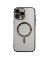 Apple İphone 14 Pro Kılıf Magneticsafe Lazer Silikon - Siyah