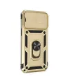 Apple İphone 14 Pro Kılıf Pars Lens Yüzüklü Silikon - Gold