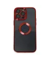 Apple iPhone 14 Pro Kılıf Slot Silikon - Kırmızı