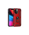 Apple iPhone 14 Pro Kılıf Sofya Yüzüklü Silikon Kapak - Kırmızı