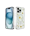 Apple İphone 14 Pro Max Kılıf Daisy Simli Magsafe Kapak - Gümüş
