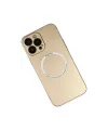 Apple iPhone 14 Pro Max Kılıf Jack Magneticsafe Lens Silikon - Gold