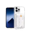 Apple İphone 14 Pro Max Kılıf Kart Şeffaf Silikon - Şeffaf