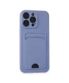 Apple İphone 14 Pro Max Kılıf Kelvin Kartvizitli Silikon - Lila