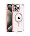 Apple iPhone 14 Pro Max Kılıf Kronos Magsafe Kapak - Rose Gold