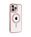Apple iPhone 14 Pro Max Kılıf Kronos Magsafe Kapak - Rose Gold