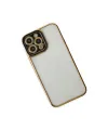 Apple İphone 14 Pro Max Kılıf Liva Lens Silikon - Siyah
