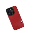 Apple İphone 14 Pro Max Kılıf Loop Deri Silikon - Kırmızı