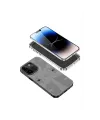 Apple iPhone 14 Pro Max Kılıf Mekanik Bumper Kapak - Siyah