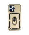 Apple İphone 14 Pro Max Kılıf Pars Lens Yüzüklü Silikon - Gold