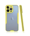 Apple İphone 14 Pro Max Kılıf Platin Silikon - Sarı