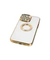 Apple İphone 14 Pro Max Kılıf Slot Silikon - Gold