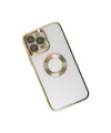Apple iPhone 14 Pro Max Kılıf Slot Silikon - Gold