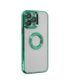 Apple iPhone 14 Pro Max Kılıf Slot Silikon - Köknar Yeşili