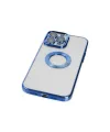 Apple iPhone 14 Pro Max Kılıf Slot Silikon - Mavi