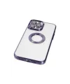 Apple iPhone 14 Pro Max Kılıf Slot Silikon - Mor