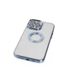 Apple İphone 14 Pro Max Kılıf Slot Silikon - Sierra Blue