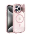Apple İphone 14 Pro Max Kılıf Teleskop Lens Magsafe Silikon Kapak - Pembe