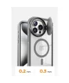 Apple İphone 14 Pro Max Kılıf Teleskop Lens Magsafe Silikon Kapak - Siyah