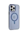 Apple iPhone 14 Pro Max Kılıf Tron Şeffaf Magsafe Kapak - Mavi