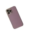 Apple iPhone 14 Pro Max Kılıf Volet Silikon - Mor