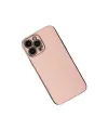 Apple İphone 14 Pro Max Kılıf Volet Silikon - Pembe