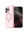 Apple İphone 14 Pro Max Live Diamond Magsafe Kapak - Pembe