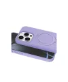 Apple İphone 14 Pro Max Regal Magsafe Standlı Kapak - Lila