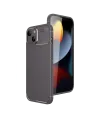 Apple İphone 15 Kılıf Auto Focus Karbon Kapak - Gri