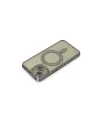 Apple İphone 15 Kılıf Joke Simli Magneticsafe Kılıf - Gri