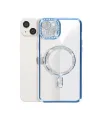 Apple İphone 15 Kılıf Joke Simli Magneticsafe Kılıf - Mavi